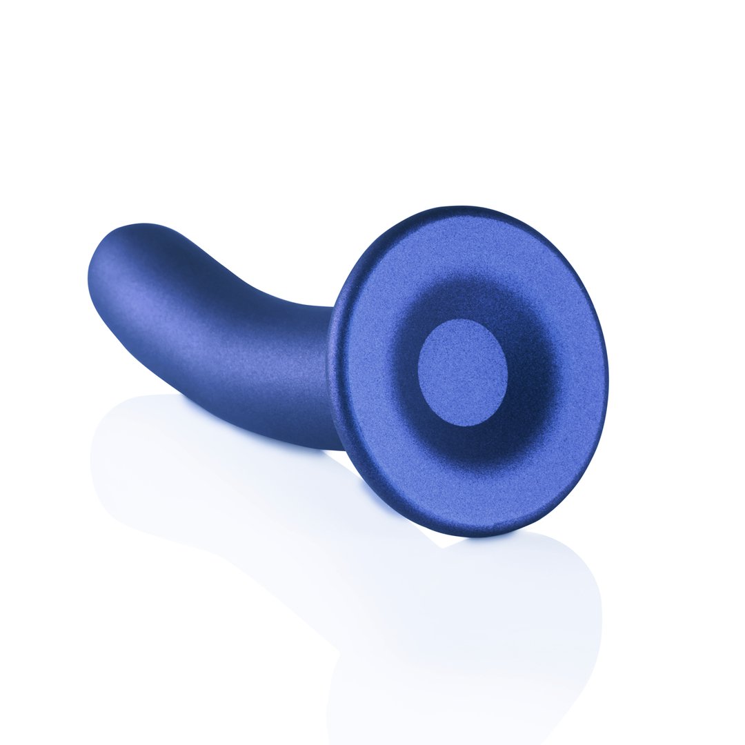 14,5 cm Gladde Silicone G - spot Dildo met Sterke Suction Cup en Metallic Kleur - EroticToyzSiliconen Dildo'sOuch! by Shots