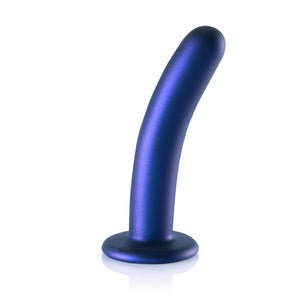 14,5 cm Gladde Silicone G - spot Dildo met Sterke Suction Cup en Metallic Kleur - EroticToyzSiliconen Dildo'sOuch! by Shots