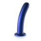 17 cm Gladde Silicone G - spot Dildo met Suction Cup en Luxe Metallic Kleur - EroticToyzSiliconen Dildo'sOuch! by Shots