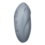 2 - in - 1 Vibrator - Blauwgrijs - Pleasureplay Producten,Toys,Vibrators,Clitoris Stimulator,Lay - on Vibrator,Nieuwe Producten,,GeslachtsneutraalSatisfyer