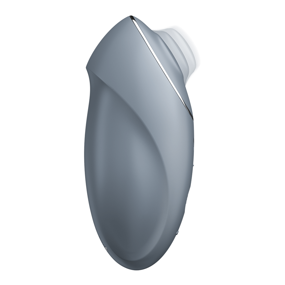 2 - in - 1 Vibrator - Blauwgrijs - Pleasureplay Producten,Toys,Vibrators,Clitoris Stimulator,Lay - on Vibrator,Nieuwe Producten,,GeslachtsneutraalSatisfyer