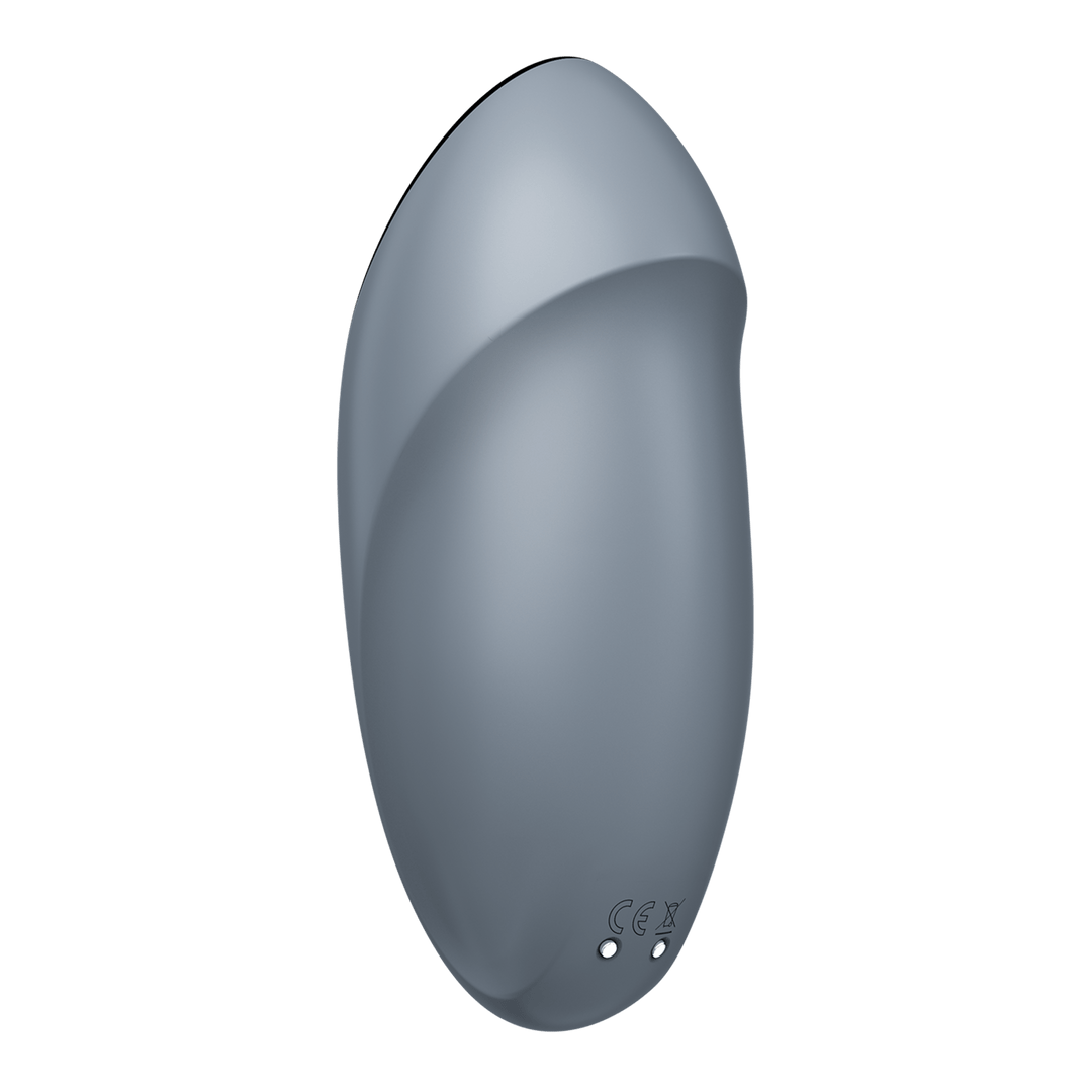 2 - in - 1 Vibrator - Blauwgrijs - Pleasureplay Producten,Toys,Vibrators,Clitoris Stimulator,Lay - on Vibrator,Nieuwe Producten,,GeslachtsneutraalSatisfyer