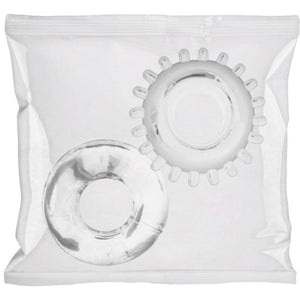 2 Pack C - Ring Set - Bulk Refill 50 Pieces - Clear - EroticToyzProducten,Toys,Toys voor Mannen,Cockringen,,MannelijkDoc Johnson