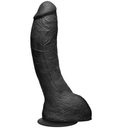 Realistischer Dildo mit Saugnapf - 24 cm Schwarz 