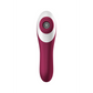 Einsetzbarer Doppelter Air Pulse Vibrator - Weinrot 