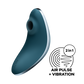 Doppelter Air Pulse Vibrator - Blau 