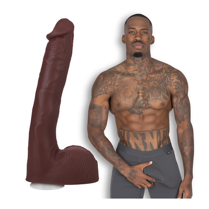 Realistischer Dildo - 25 cm Schokolade 