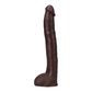 Realistische Dildo Met Dual Density - 29 cm Chocolade