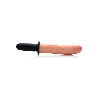 Dildo Thruster - 30 cm mit 4 Vibrationen und 9 Modi - Hautfarbe 