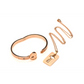 Locking Armband en Sleutel Ketting - Rose Gold