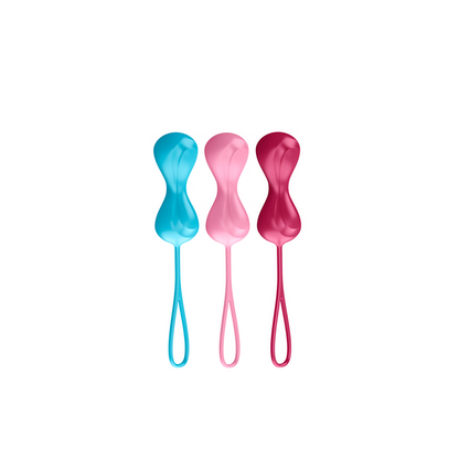 Kegel Balls Trainingsset - 3 Stuks Turquoise/Rood/Roze