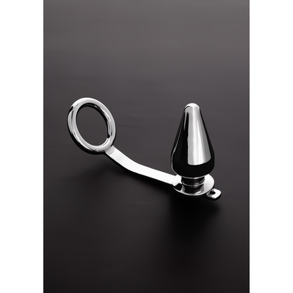 Buttplug mit Cockring - Verstellbare Länge 45 x 100 mm 