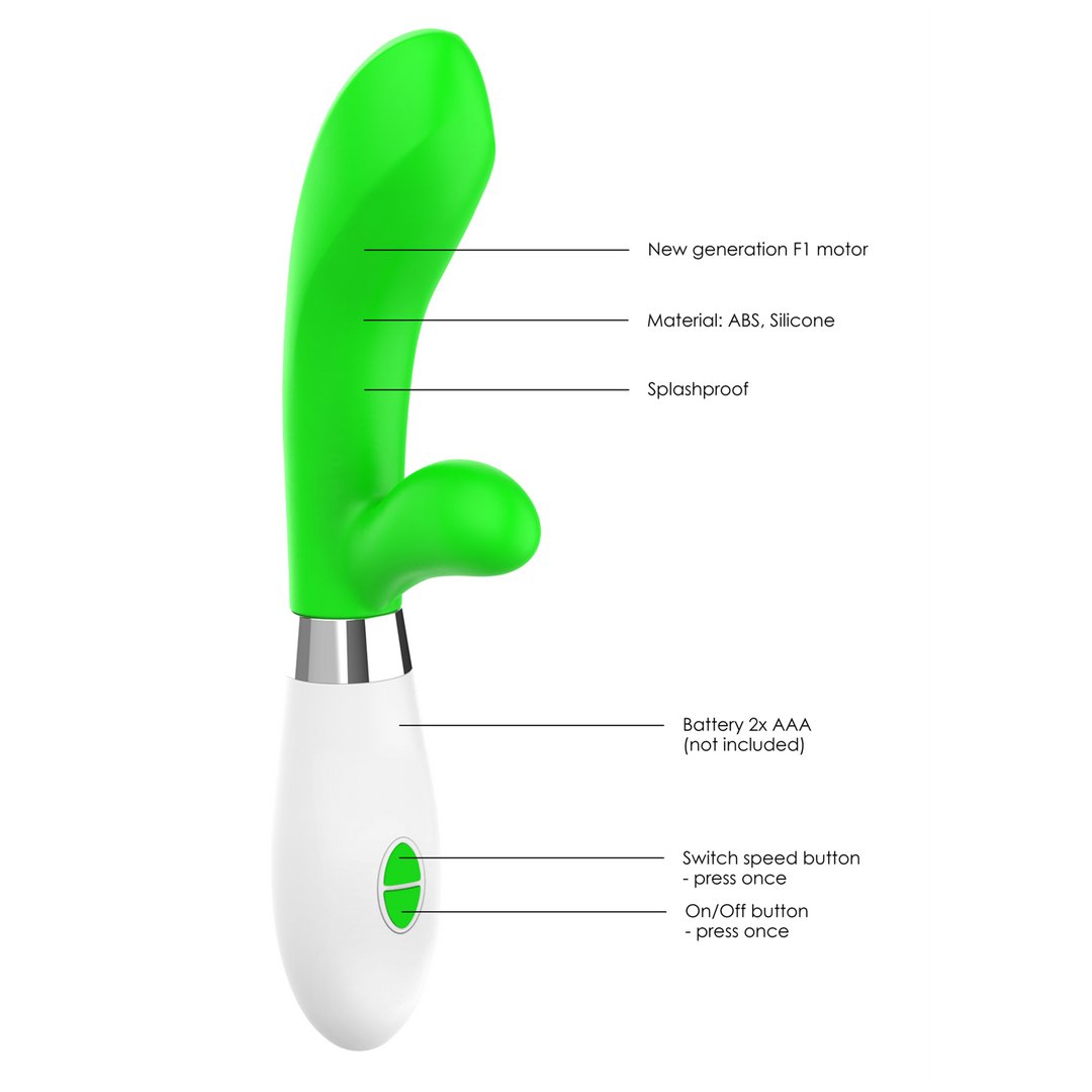 Achilles - Clitoris and Vagina Vibrator - EroticToyzProducten,Toys,Vibrators,Rabbit Vibrators,,VrouwelijkLuminous by Shots