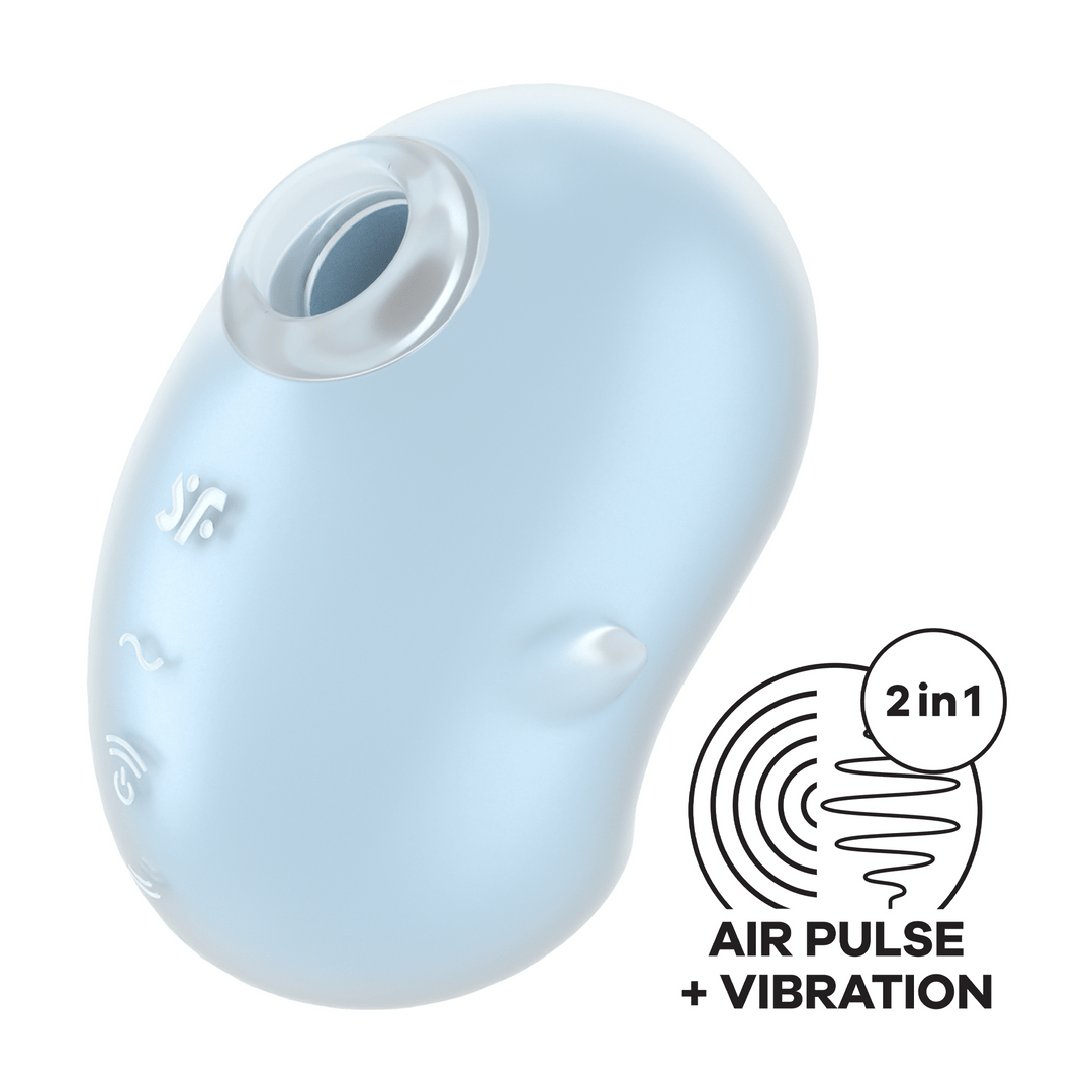 Air Pulse Vibrator - Blauw - Pleasureplay Producten,Toys,Vibrators,Clitoris Stimulator,Air Pulse,,VrouwelijkSatisfyer