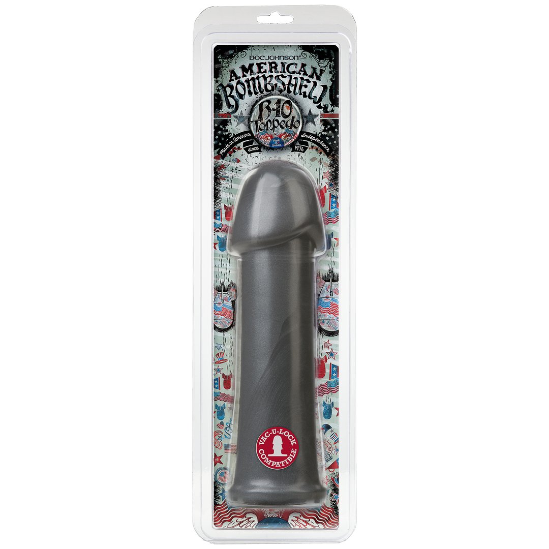 'American Bombshell B10 Torpedo Butt Plug 26,2 cm - Zwart' - EroticToyzButtplugs Anale Dildo's Niet VibrerendDoc Johnson