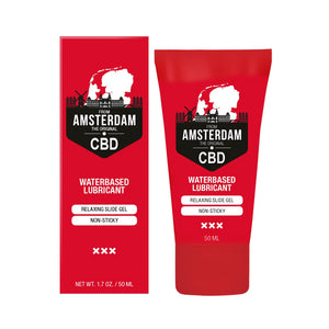 'Amsterdam CBD Glijmiddel op Waterbasis 50 ml - Kleurloos' - EroticToyzCBD - GlijmiddelenPharmquests by Shots