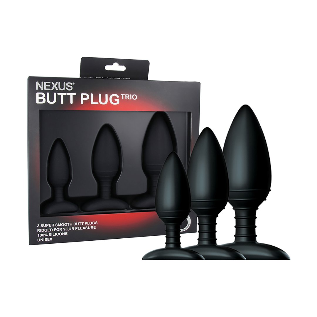 Anale Trainingsset - 3 Siliconen Buttplugs Zwart - EroticToyzButtplugs Anale Dildo's Niet VibrerendNexus