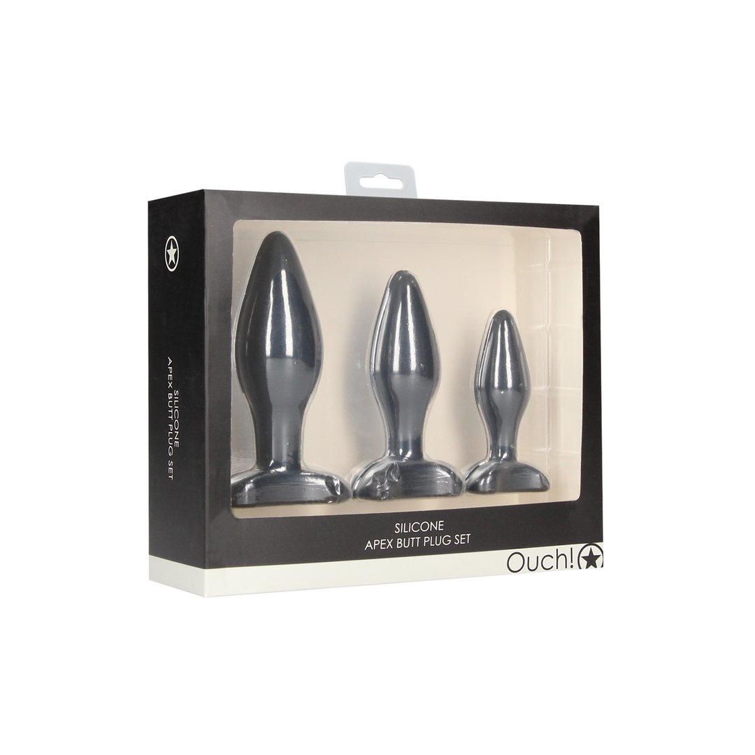 Apex - Butt Plug Set - EroticToyzProducten,Toys,Anaal Toys,Buttplugs Anale Dildo's,Buttplugs Anale Dildo's Niet Vibrerend,,GeslachtsneutraalOuch! by Shots