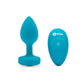 'Aquamarine Vibrerende Butt Plug met 15 Patronen - S/M - Blauw' - EroticToyzButtplugs Anale Dildo's VibrerendCOTR Inc.