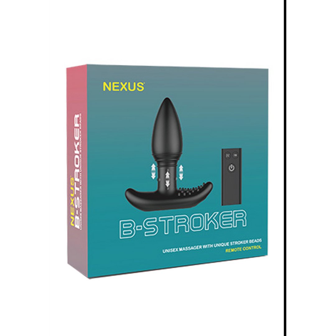 B - Stroker - Unisex Massager with Unique Rimming Beads and Remote Control - EroticToyzProducten,Toys,Anaal Toys,Buttplugs Anale Dildo's,Buttplugs Anale Dildo's Vibrerend,Vibrators,G - Spot Vibrator,,GeslachtsneutraalNexus