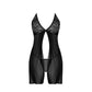Babydoll with Open Back and G - XL - Black - EroticToyzProducten,Lingerie,Lingerie voor Haar,Babydolls,,VrouwelijkMagic Silk