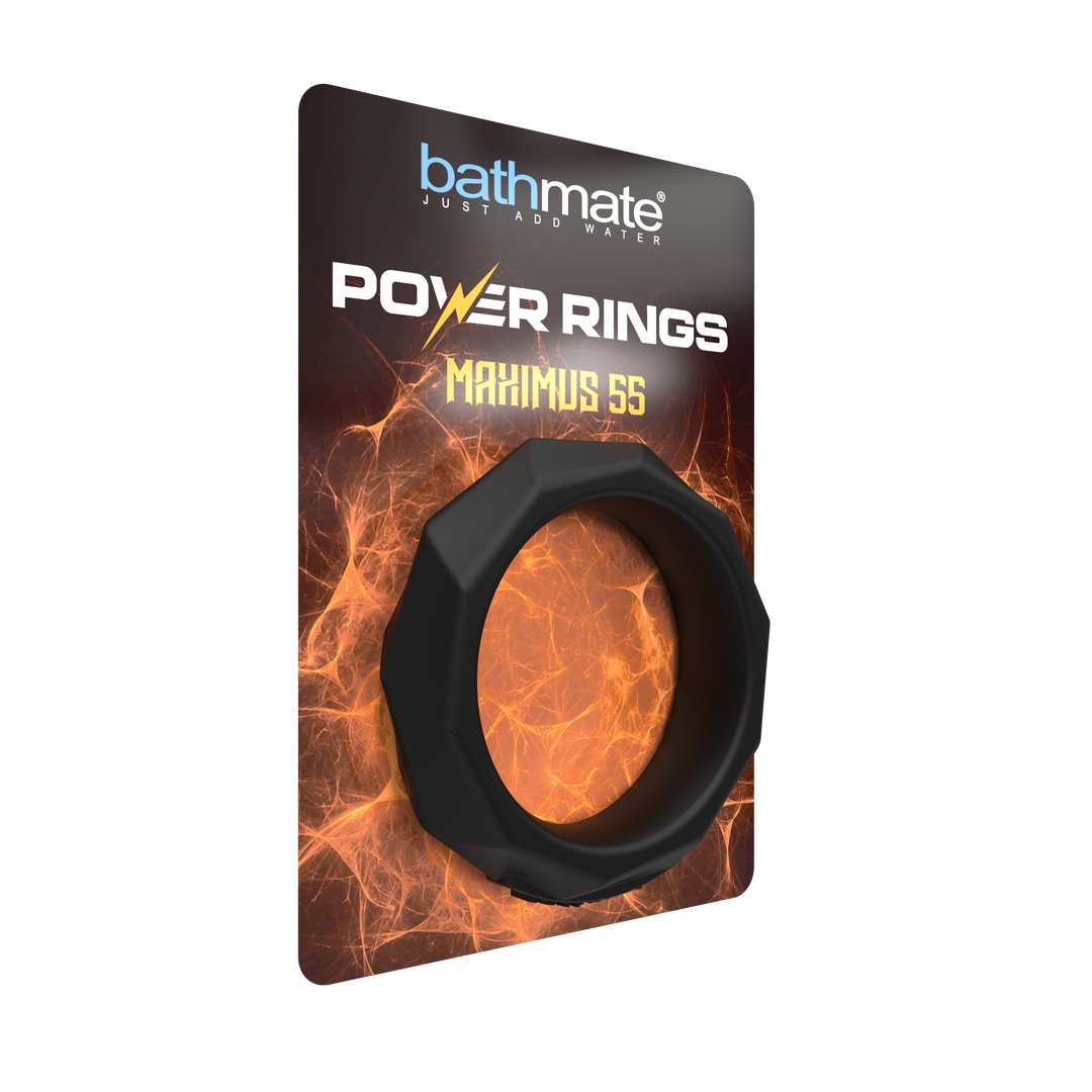 Bathmate Power Ring Maximus 55 Cock Ring - 5,5 cm - Zwart - EroticToyzCockringenBathmate