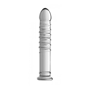 Behemoth Glazen Ribbel Dildo XL - Transparant - EroticToyzGlazen Dildo'sXR Brands