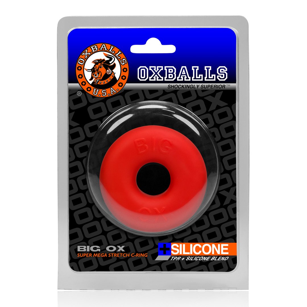 Big OX Dikke Cockring - Red Ice PLUS+ Silicone - EroticToyzCockringenOxballs