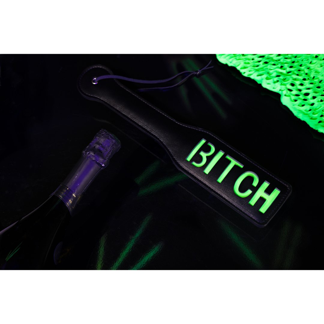 Bitch Paddle - Glow in the Dark - EroticToyzProducten,Toys,Fetish,Slaan en Plagen,Peddels,,Ouch! by Shots