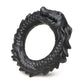 'Black Caiman Silicone Cock Ring - Zwart' - EroticToyzCockringenXR Brands