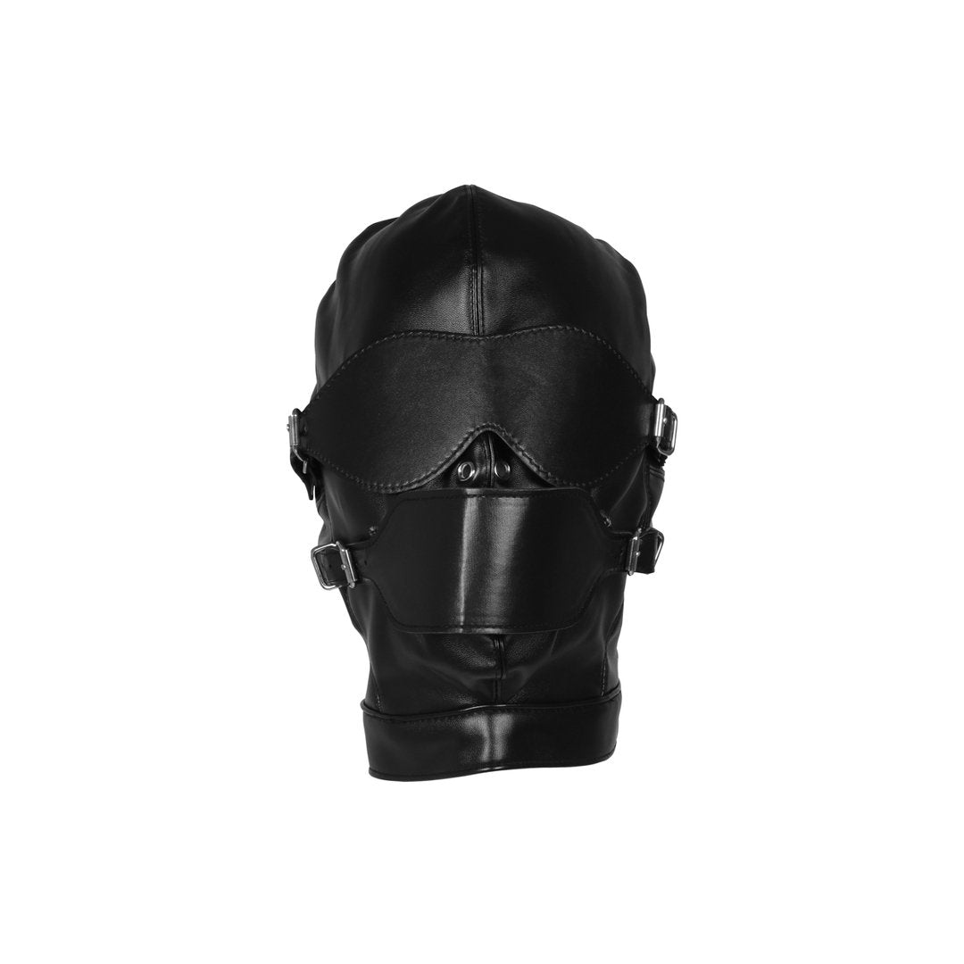 Blindfolded Mask with Breathable Ball Gag - Black - EroticToyzProducten,Toys,Fetish,Gags,Maskers,Gezichtsmasker,,Ouch! by Shots