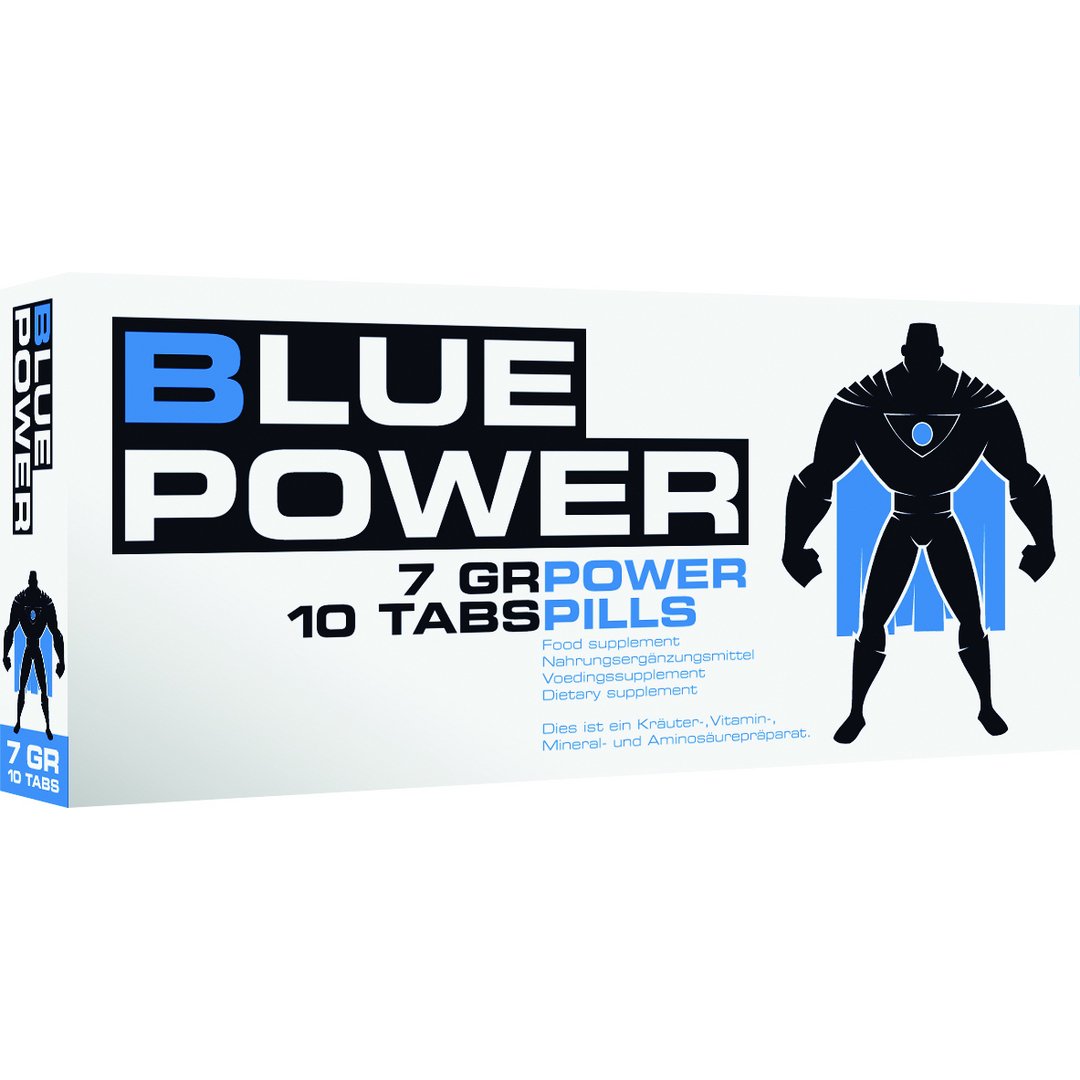 Blue Power - Stimulating Capsules - EroticToyzProducten,Veilige Seks, Verzorging Hulp,Stimulerende Middelen,Pillen en Supplementen,,MannelijkPharmquests by Shots