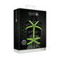 Bodyharnas - XL Fluorescerend Groen - Pleasureplay HarnassenOuch! by Shots