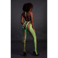 Bodystocking Met Halternek - Neonroze/Neongroen - Pleasureplay BodystockingsOuch! by Shots