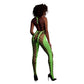 Bodystocking Met Halternek - Neonroze/Neongroen - Pleasureplay BodystockingsOuch! by Shots