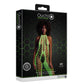 Bodystocking Met Halternek - Neonroze/Neongroen - Pleasureplay BodystockingsOuch! by Shots