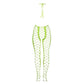 Bodystocking Met Halternek - Neon Roze of Neon Groen - Pleasureplay BodystockingsOuch! by Shots