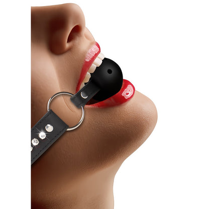 Breathable Ball Gag with with Diamond Studded Straps - EroticToyzProducten,Toys,Fetish,Gags,,GeslachtsneutraalOuch! by Shots