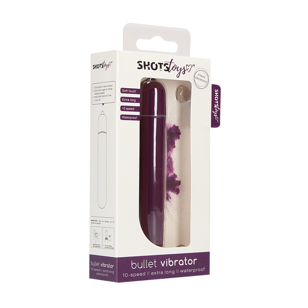 Bullet Vibrator - Extra Long - EroticToyzProducten,Toys,Vibrators,Kogel - en Minivibrators,,VrouwelijkShots Toys by Shots