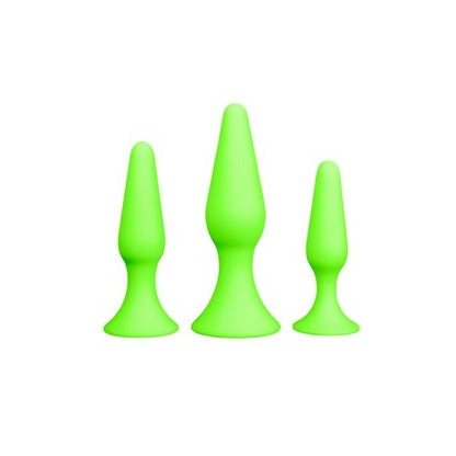 Butt Plug Set - Glow in the Dark - EroticToyzProducten,Toys,Anaal Toys,Buttplugs Anale Dildo's,Buttplugs Anale Dildo's Niet Vibrerend,,GeslachtsneutraalOuch! by Shots