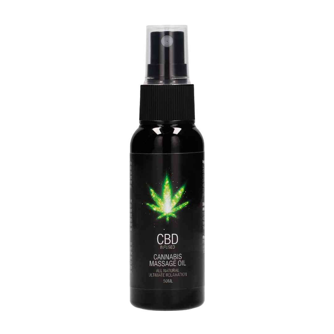 CBD Cannabis Massage Oil - 50 ml - EroticToyzProducten,Veilige Seks, Verzorging Hulp,Massage,Massage OliÃ«n,,GeslachtsneutraalPharmquests by Shots