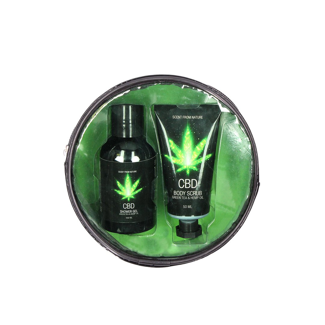 CBD Travel Set Green Tea Hemp Oil - EroticToyzProducten,Veilige Seks, Verzorging Hulp,HygiÃ«ne,Bad Douche,CBD - Producten,Stimulerende Middelen,Overige producten,Outlet,,GeslachtsneutraalPharmquests by Shots