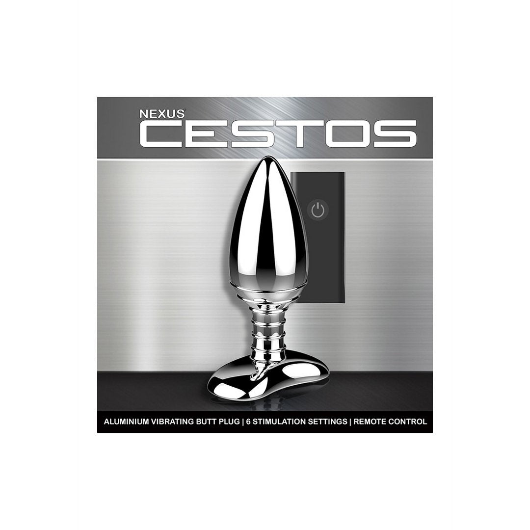 Cestos Aluminium Vibrerende Butt Plug Oplaadbaar met Afstandsbediening - Zilver - EroticToyzButtplugs Anale Dildo's VibrerendNexus