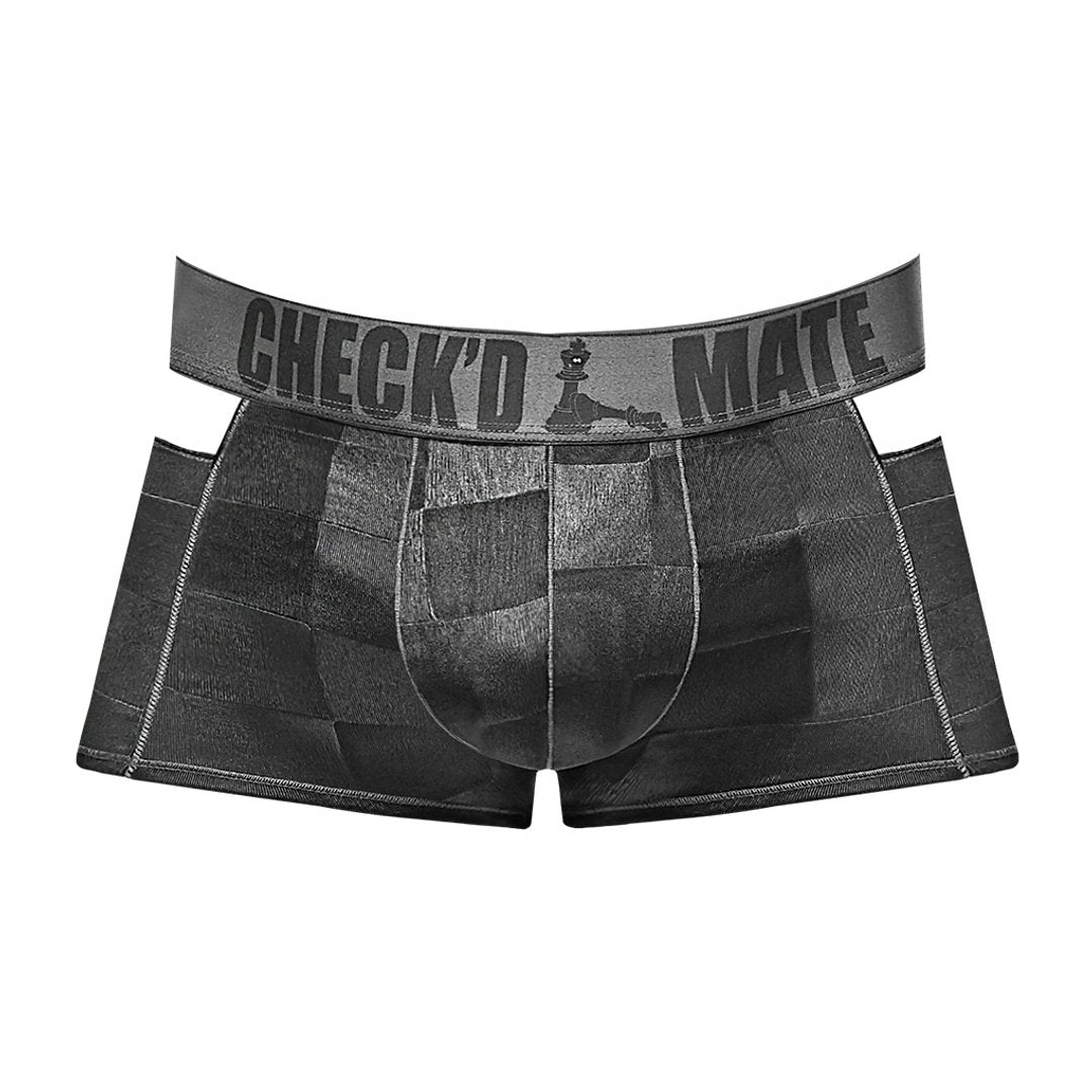 Check'd Mate Cutout Shorts L - Zwart - EroticToyzBoxershortsMale Power