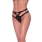 Cheeky Panty - XL - Black - EroticToyzProducten,Lingerie,Lingerie voor Haar,Strings en Slipjes,,VrouwelijkMagic Silk