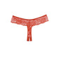 Crotchless Panty - Zachte Bloemenkant - Pleasureplay Strings en SlipjesAllure