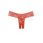 Crotchless Panty - Zachte Bloemenkant - Pleasureplay Strings en SlipjesAllure