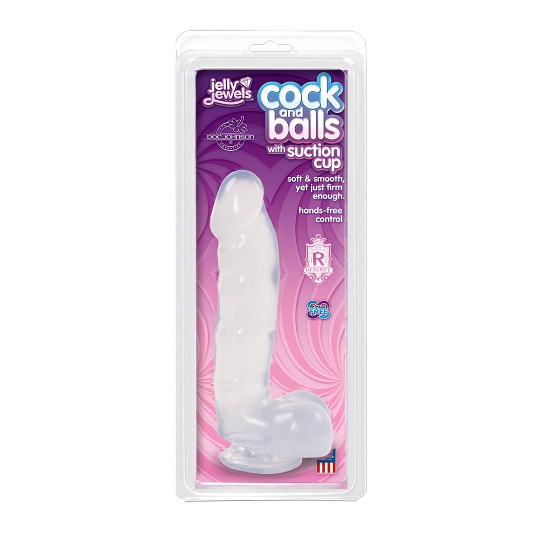 Cock and Balls with Suction Cup - EroticToyzProducten,Toys,Dildos,Realistische Dildo's,,GeslachtsneutraalDoc Johnson