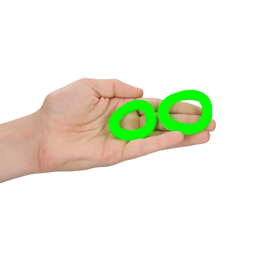 Cockring Set - Glow in the Dark - 2 Pieces - EroticToyzProducten,Toys,Toys voor Mannen,Cockringen,,MannelijkOuch! by Shots