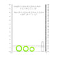 Cockring Set - Glow in the Dark - 3 Pieces - EroticToyzProducten,Toys,Toys voor Mannen,Cockringen,,MannelijkOuch! by Shots
